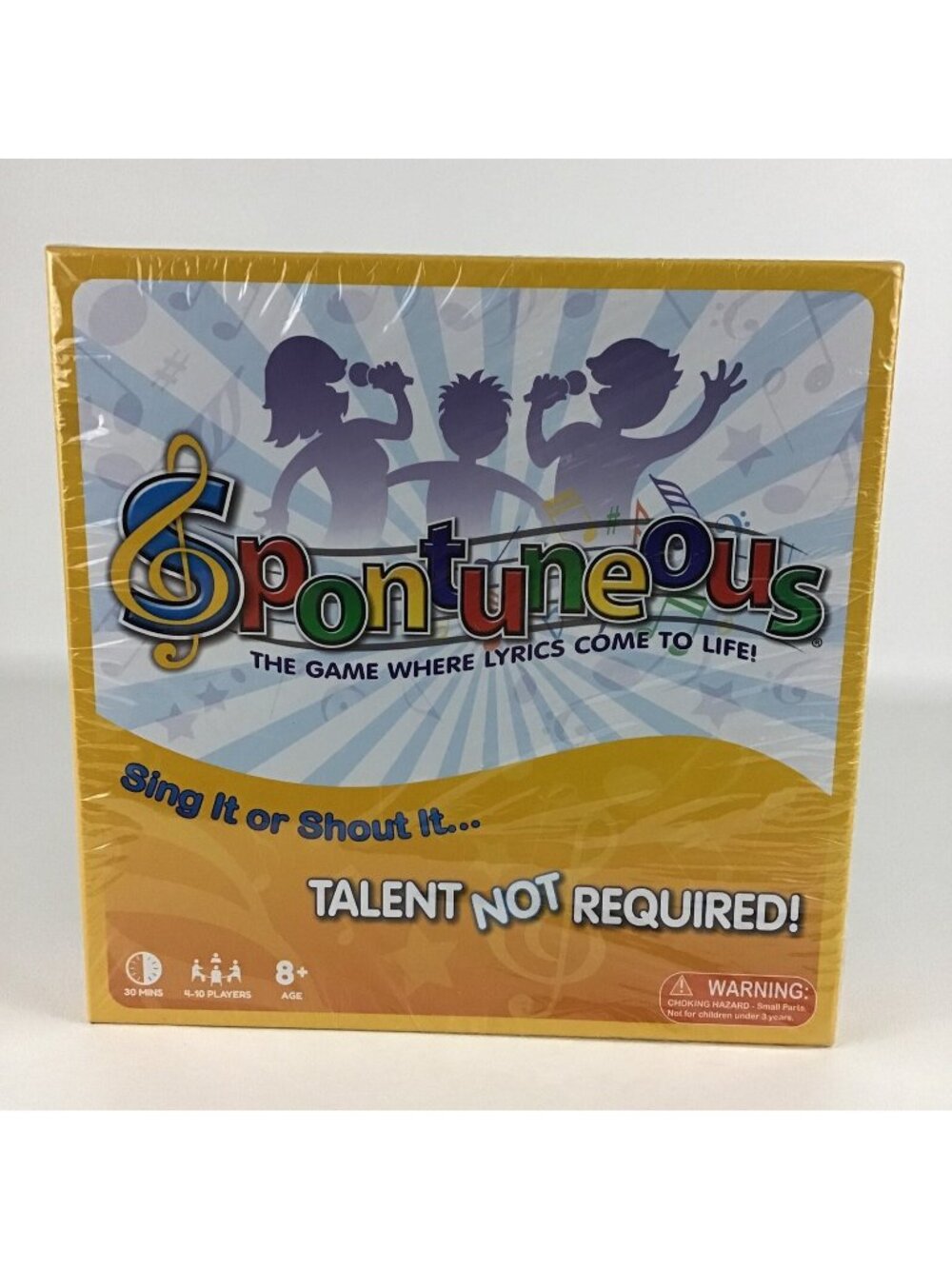 Spontunesous Song Lyric Board Game 2010 Family Game Night Sing Shout New Sealed